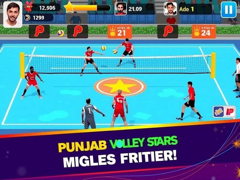 Punjab Volley Stars Gameplay Screenshot